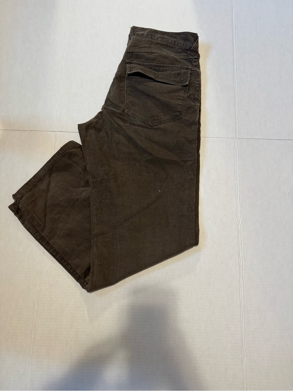 Men's Brown Corduroy Pants - Relaxed Straight Fit